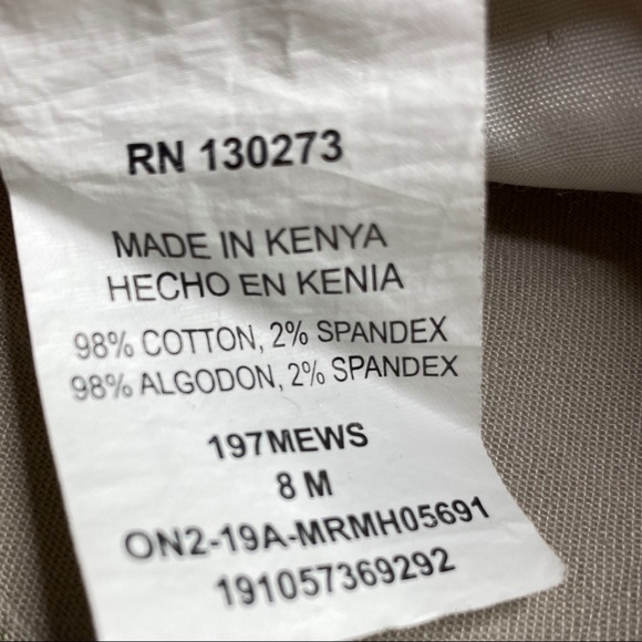 Lee Rider MidRise Bermudas Khaki Shorts Size 8 - Picture 5 of 5